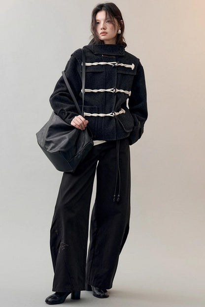 Star Bird Embellished Loose Pants