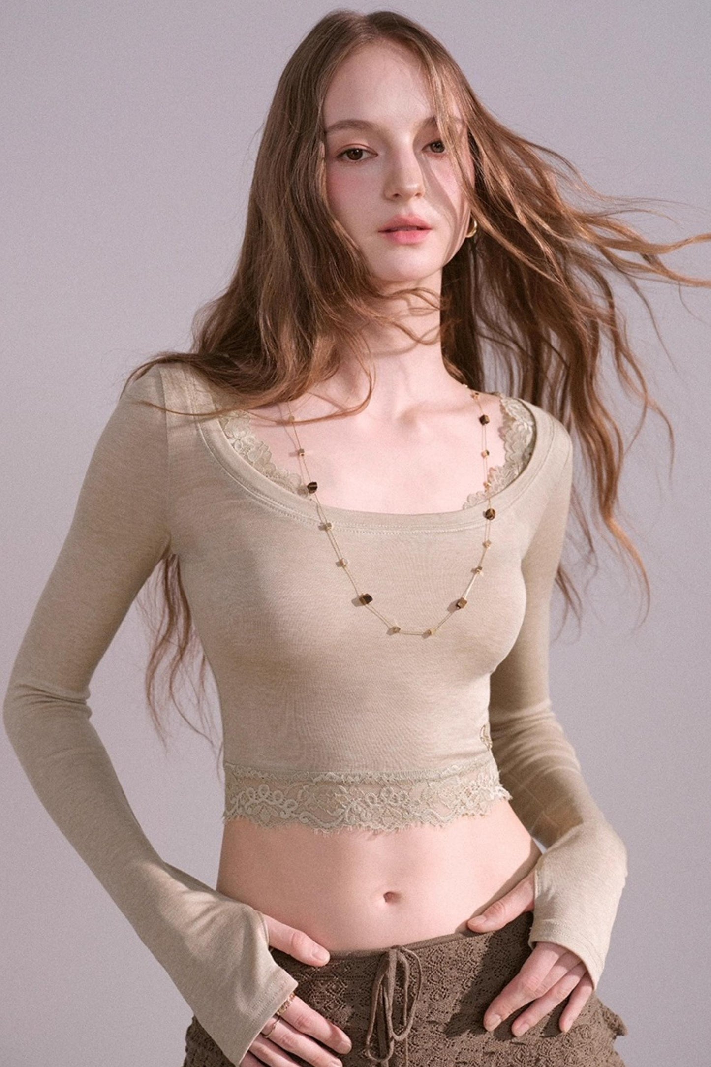 Slim Long-Sleeved Top