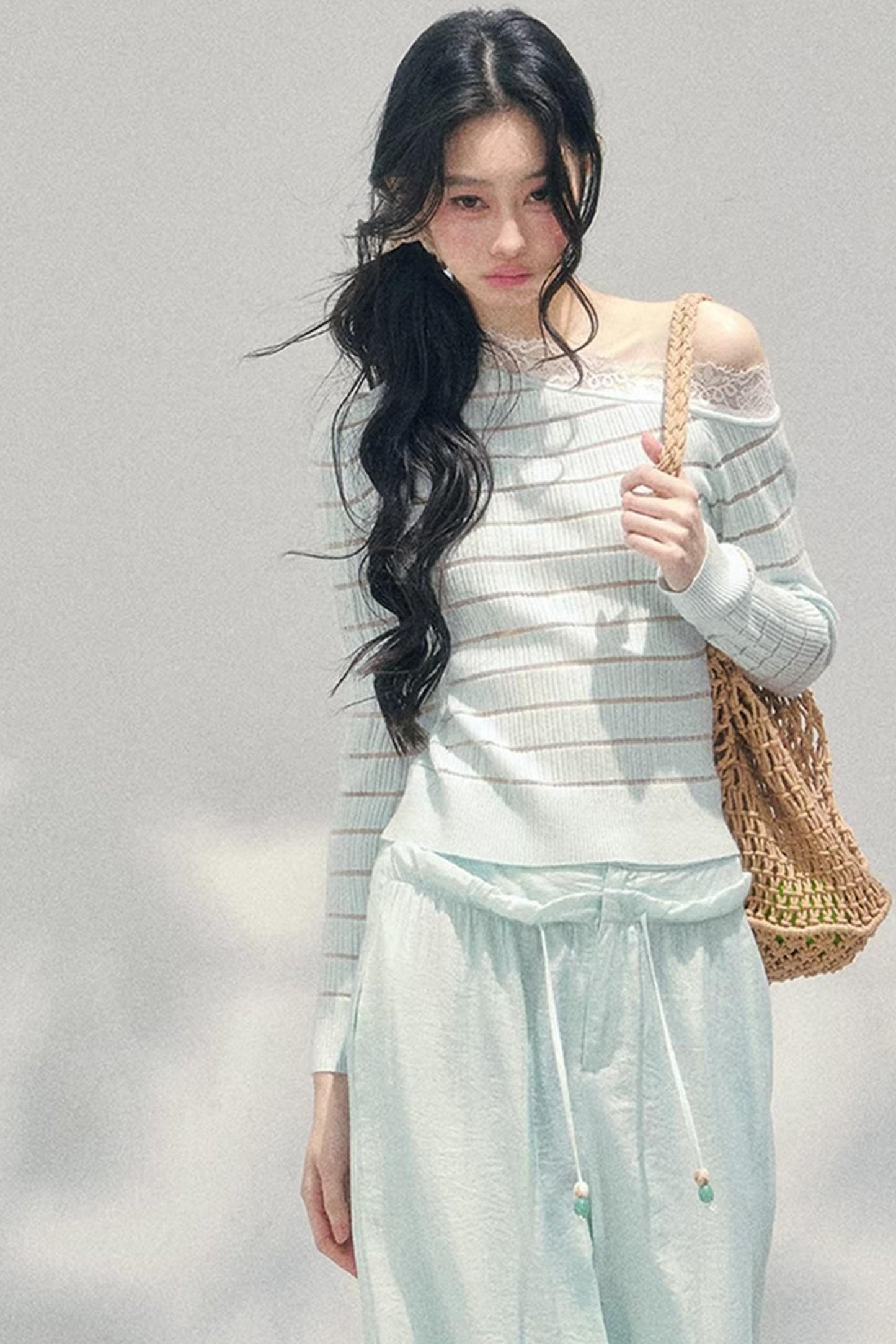 Gentle Glance Knitted Lace Top