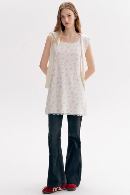 Daisy Whisper Knit Vest Dress