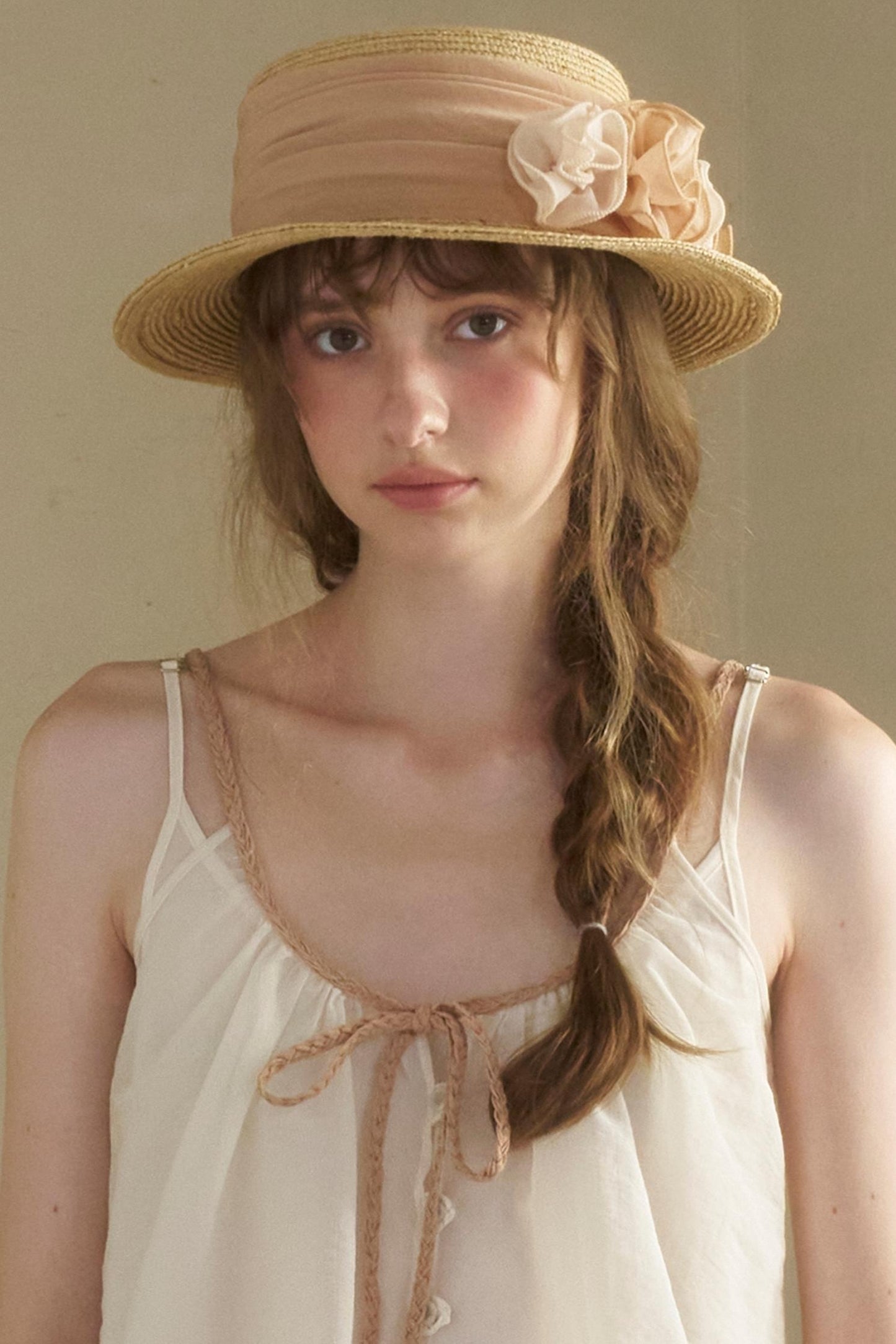 Vintage Flower Woven Raffia Sun Hat