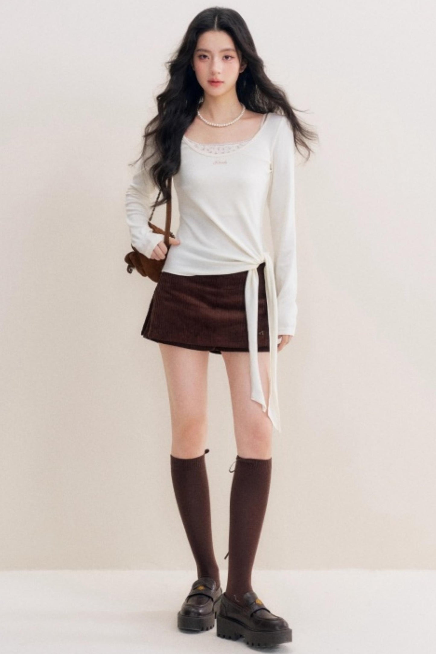 Lace Trim Patchwork Top