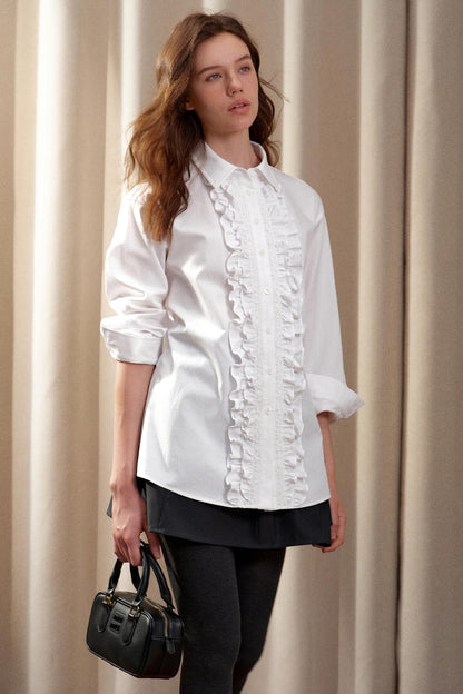 Lotus Lace Long-Sleeved Shirt