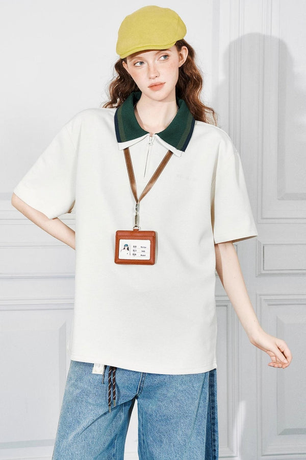 Color Block Polo Tee