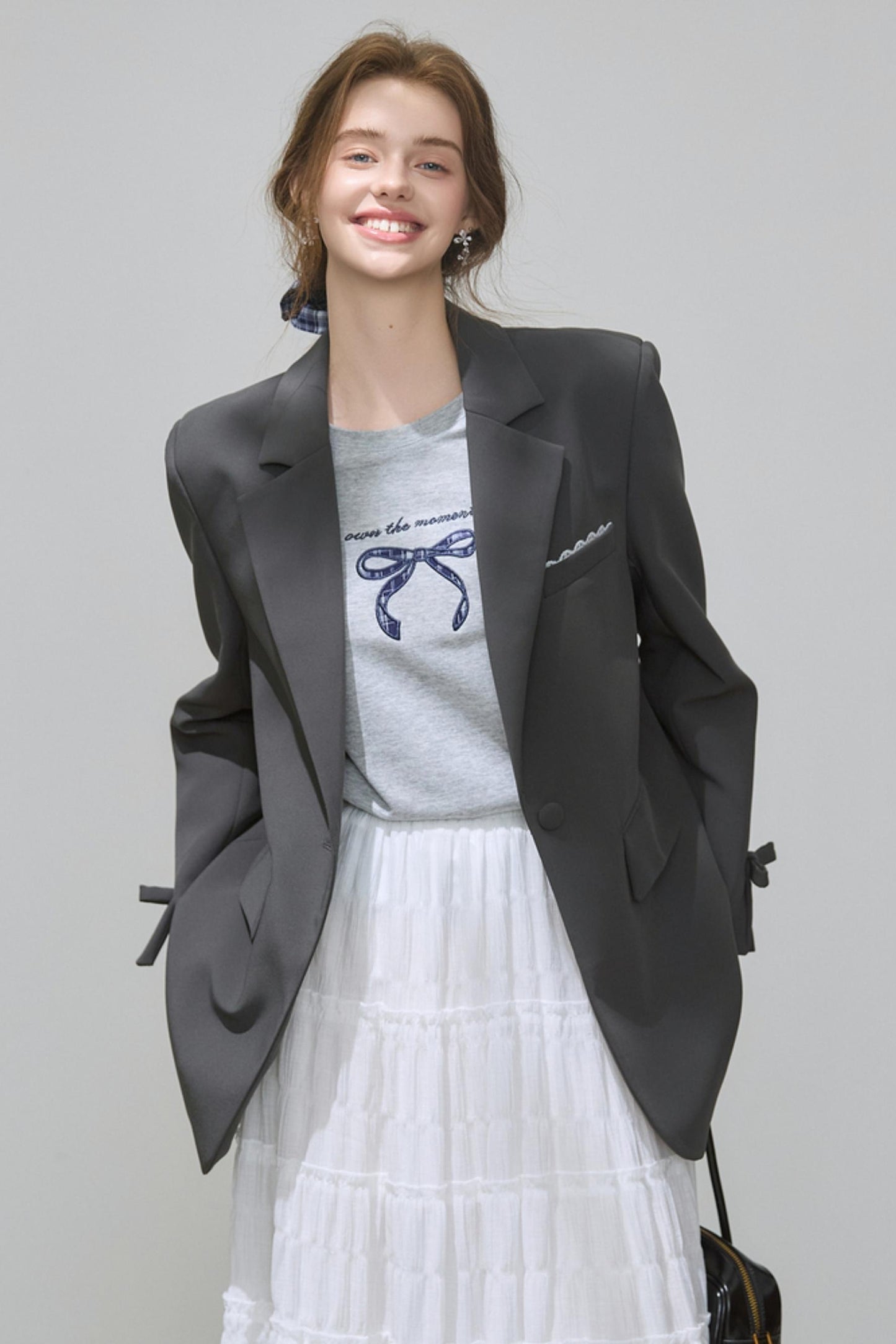Gray Womens Blazer