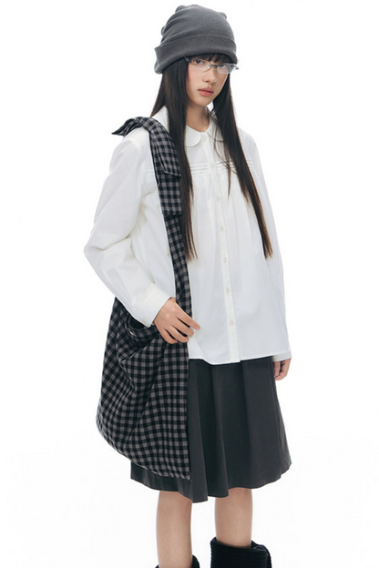 Pure Cotton Pleated Blouse