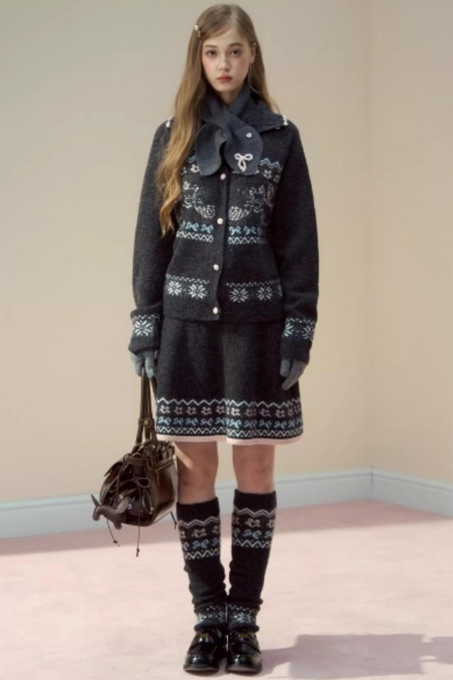 Vintage Fair Island Knitted Sweater Set-Up