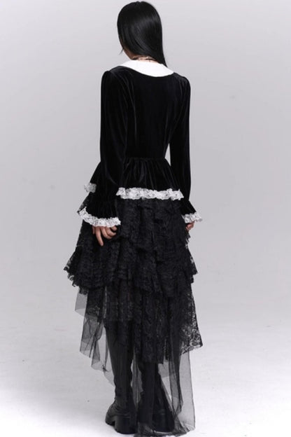 Velvet French Court Top