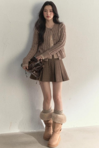 Retro Fake Two College Sweater