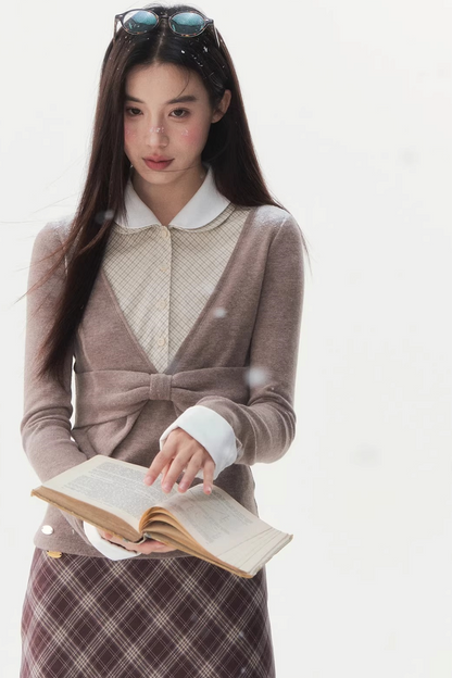 Doll Collar Three-Piece Top