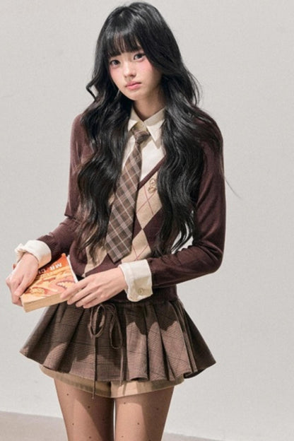 Argyle Whisper Knit Sweater