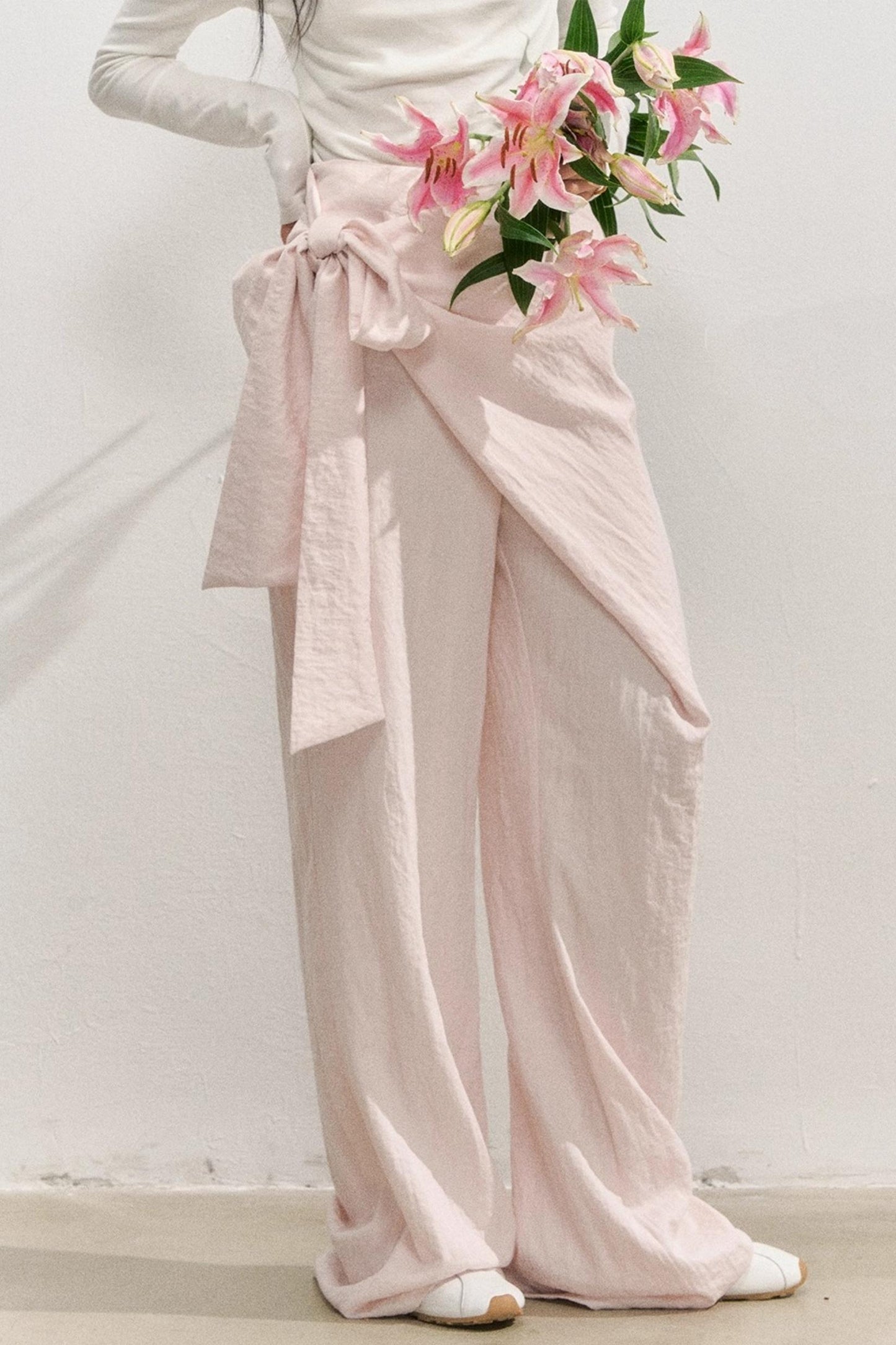 Pink Comfort Apron Pants