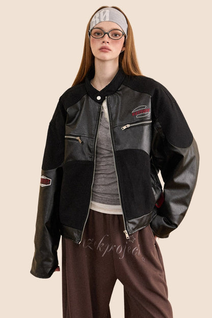 Warm PU Leather Biker Jacket