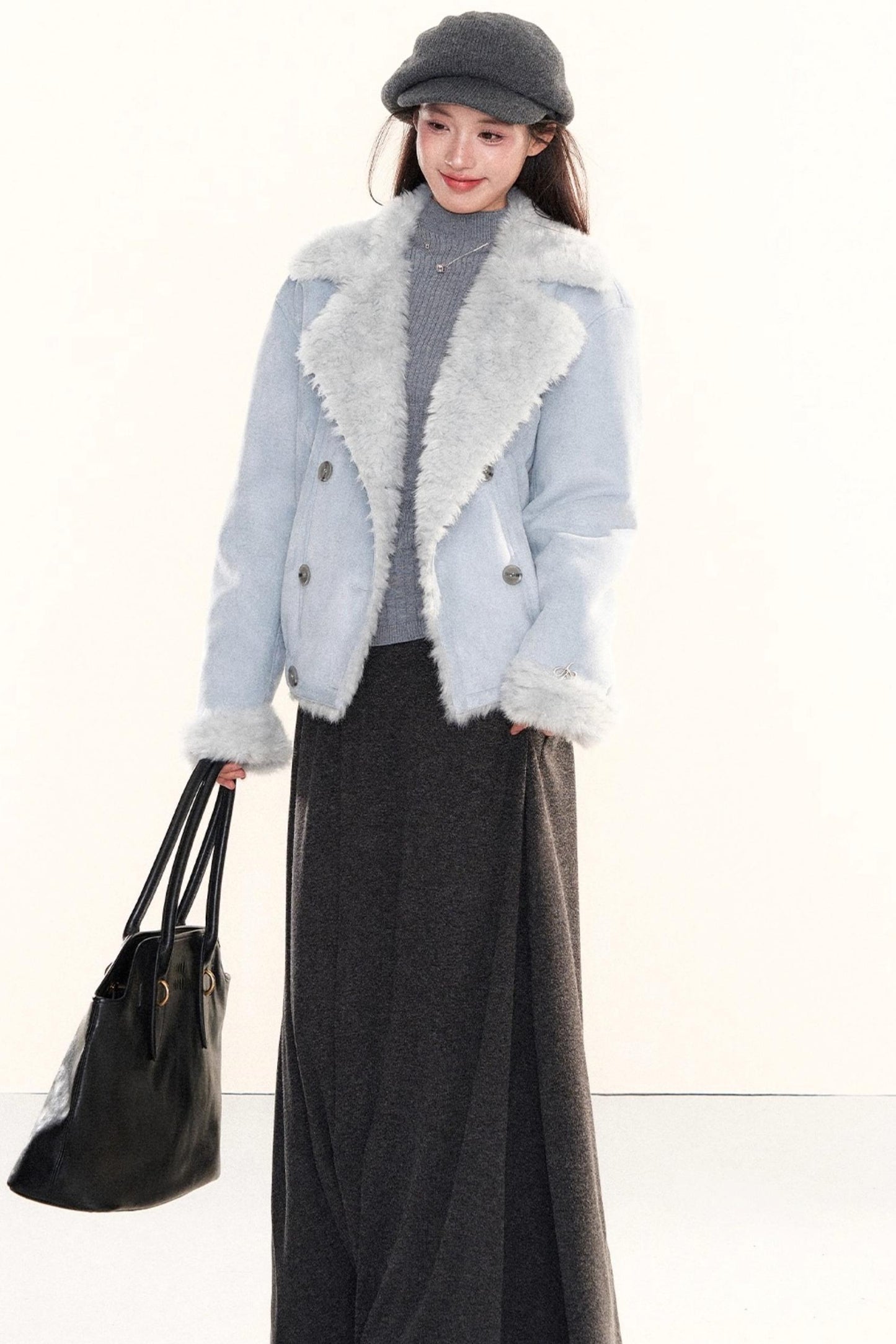 Elegant Knitted A-Line Skirt