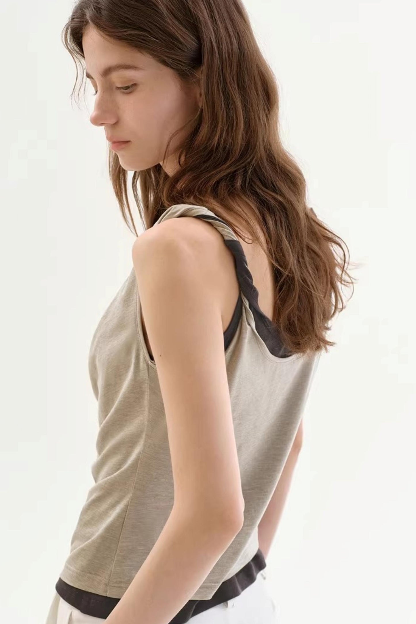 Color-Blocking Sleeveless Top