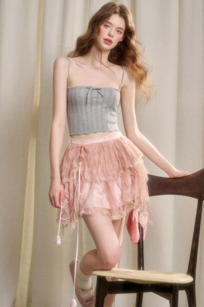 Tulip Lace Bustier Skirt