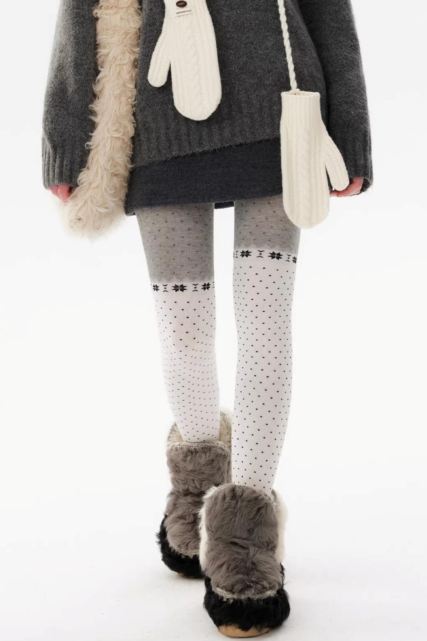 Ballet Girl Polka Dot Tights Leggings