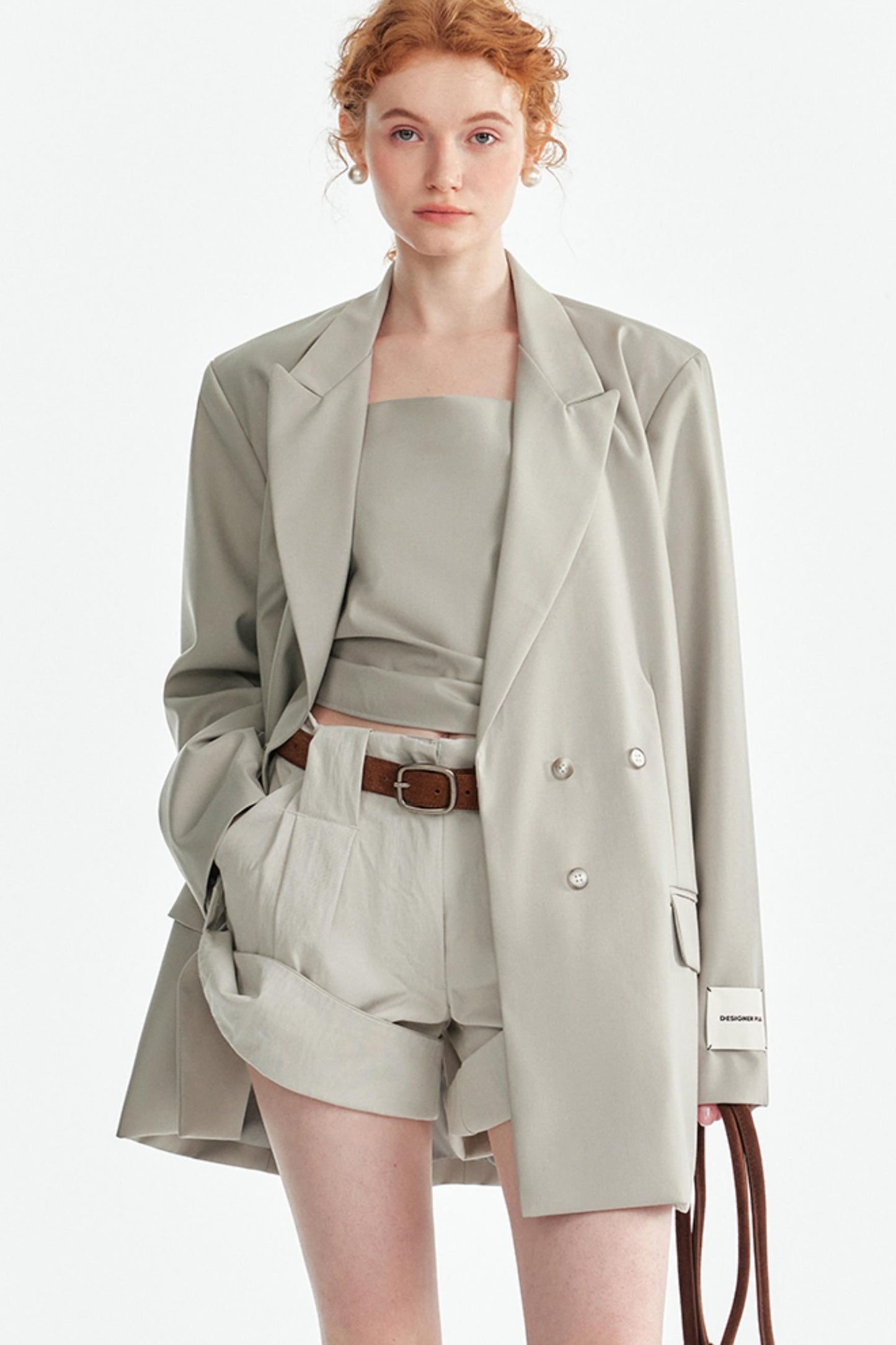 Fashionable Layered Suit Jacket Set-Up