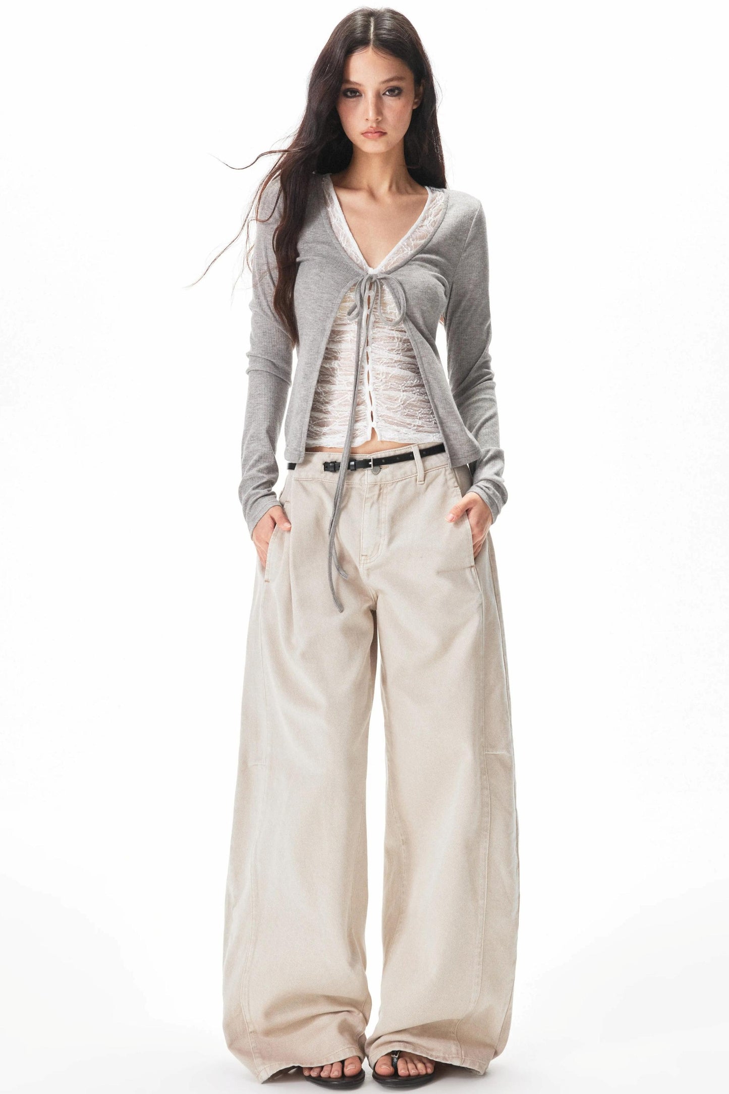Retro Washed Apricot Cargo Pants