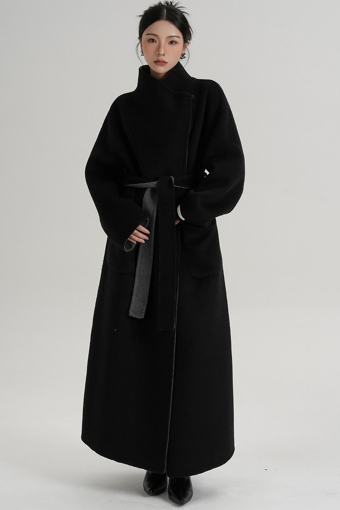 Stand-Up Wool Coat