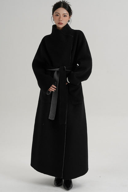 Stand-Up Wool Coat