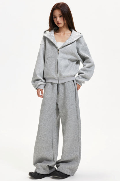 American-Style Hooded Zip Jacket