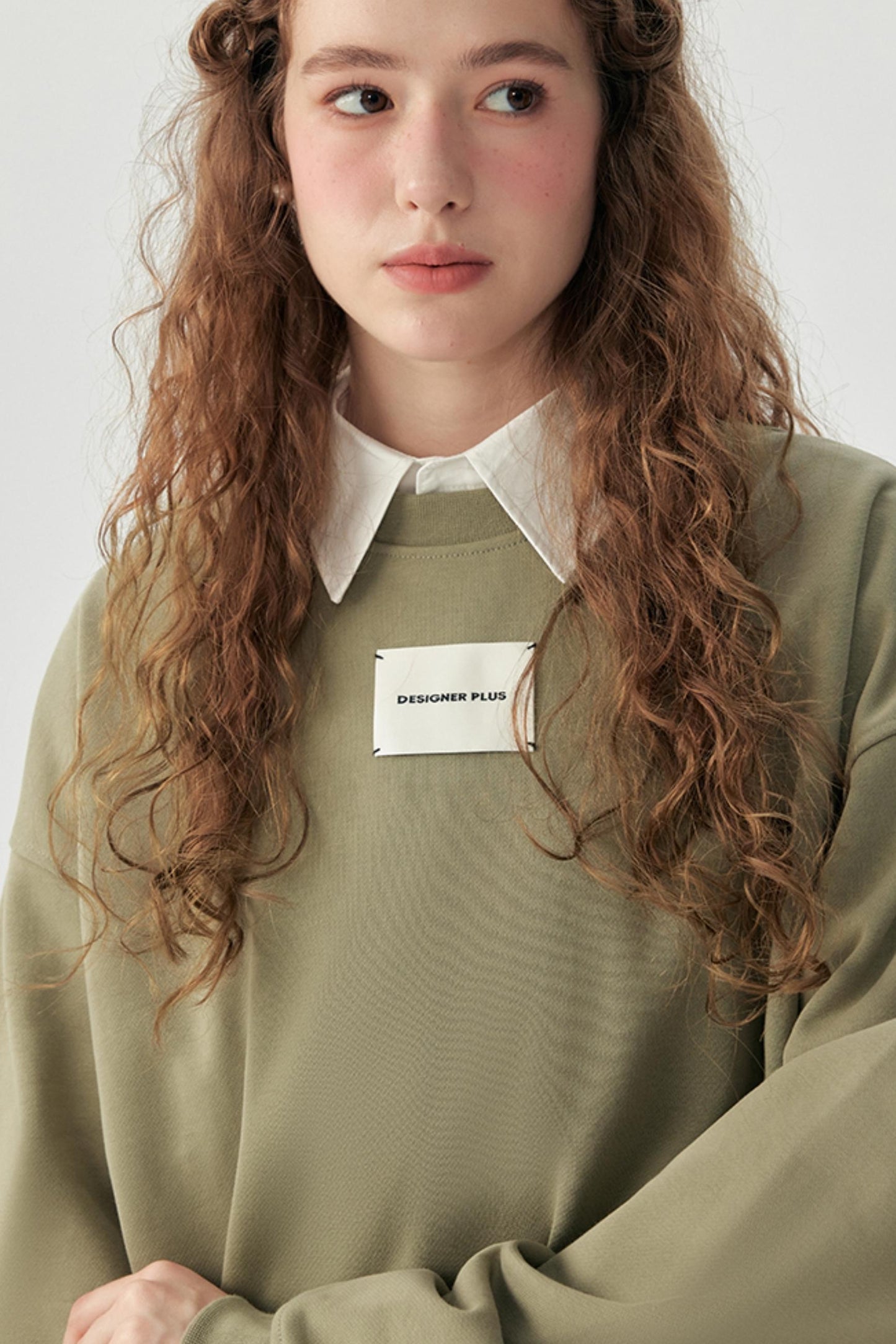 Autumn Heavy Cotton Crew Neck Sweatshirt Set-Up