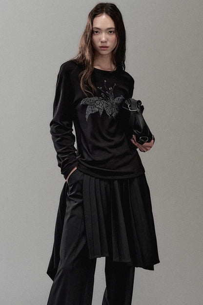 Floating Floral Crewneck Top