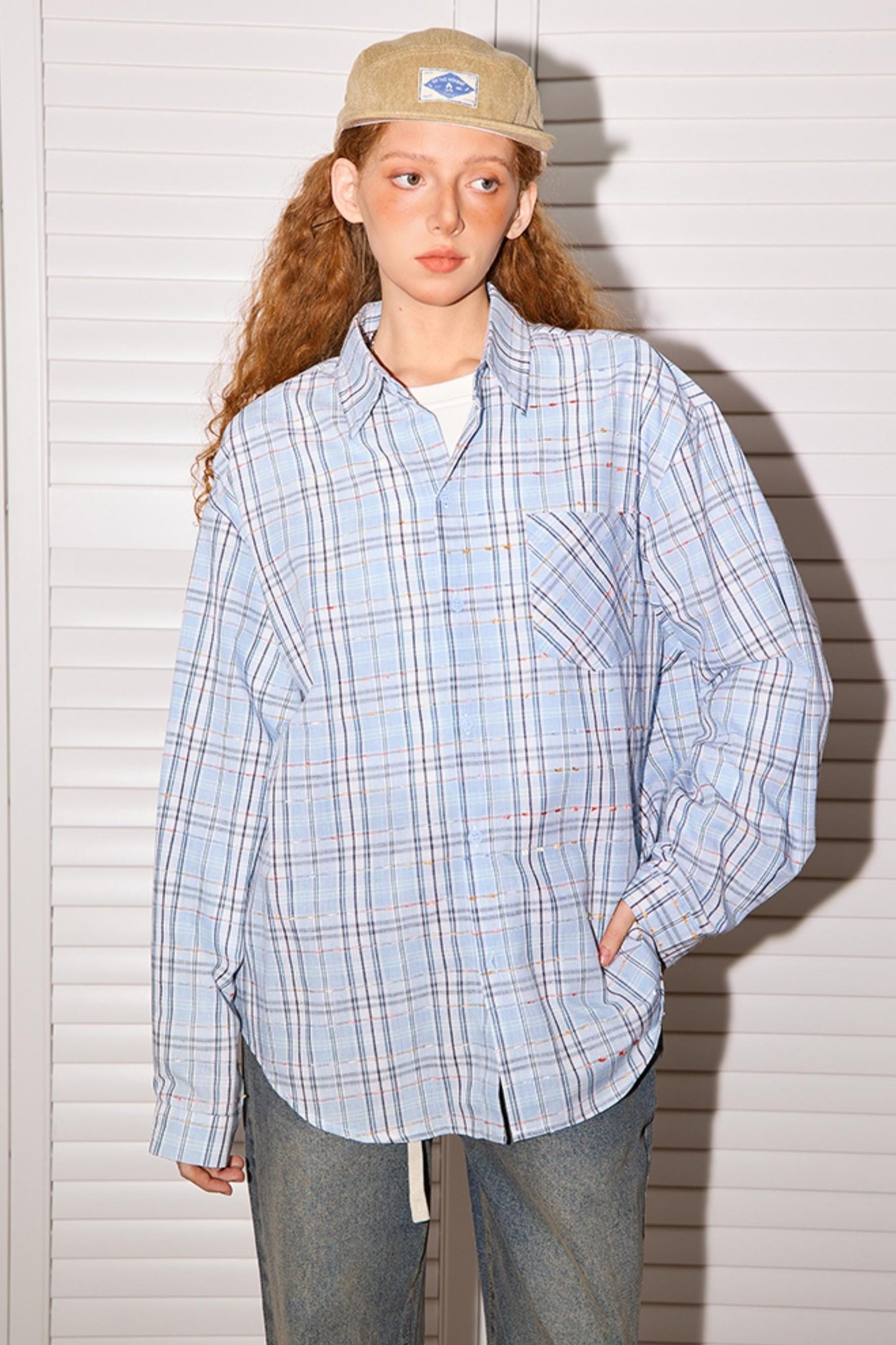 Retro Loose Check Shirt