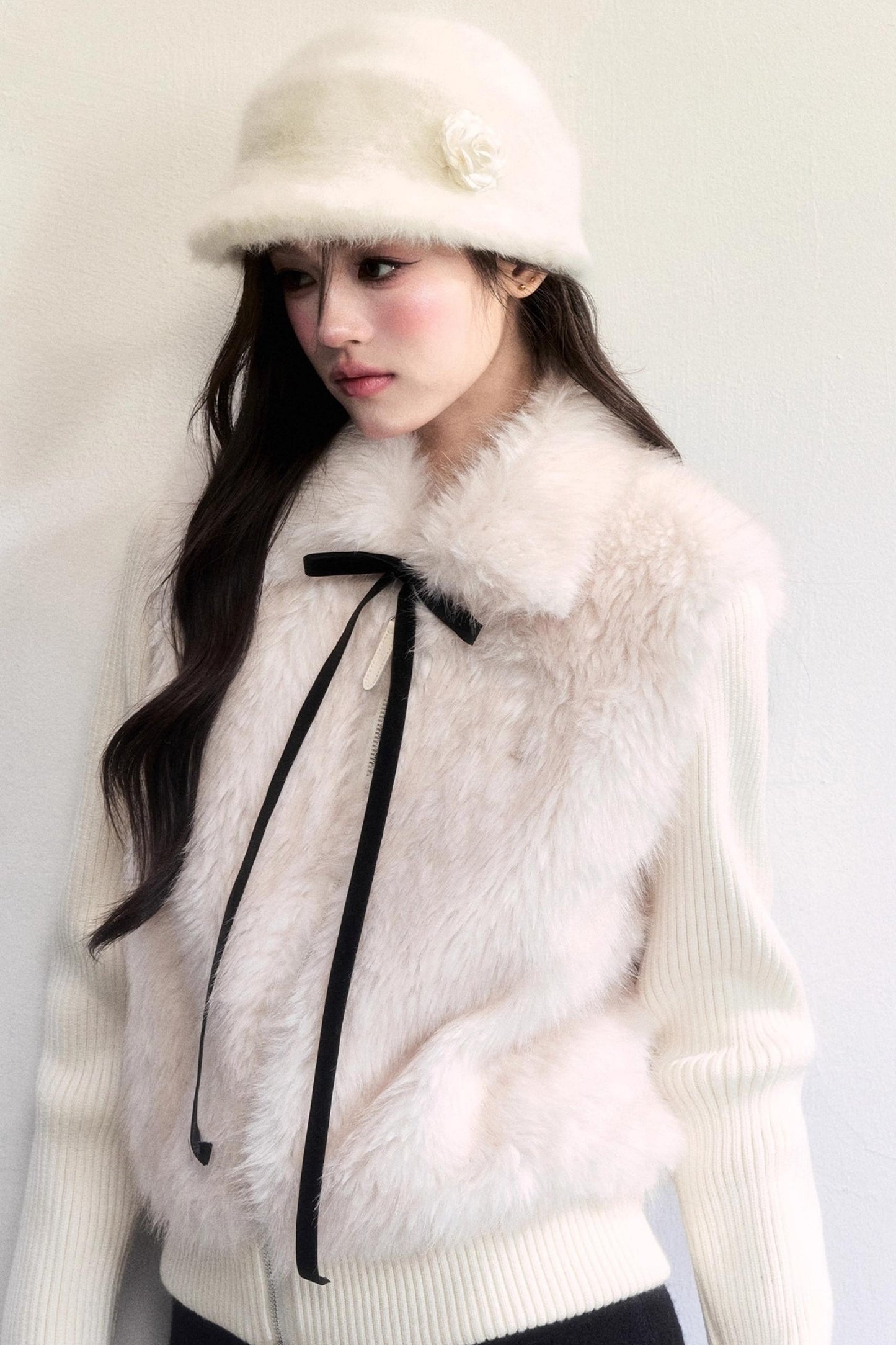 Winter Floral Beret Hat