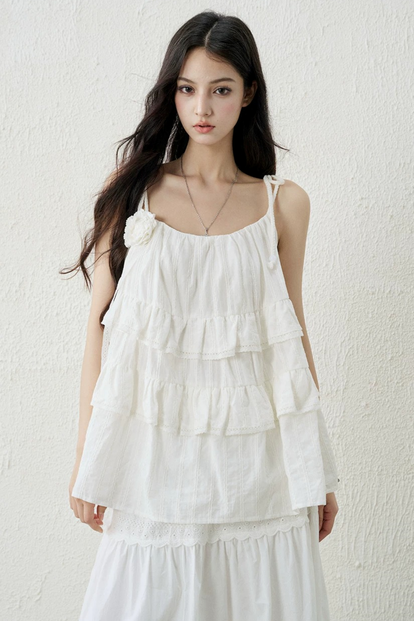 Ghostly Ruffled Halter Top