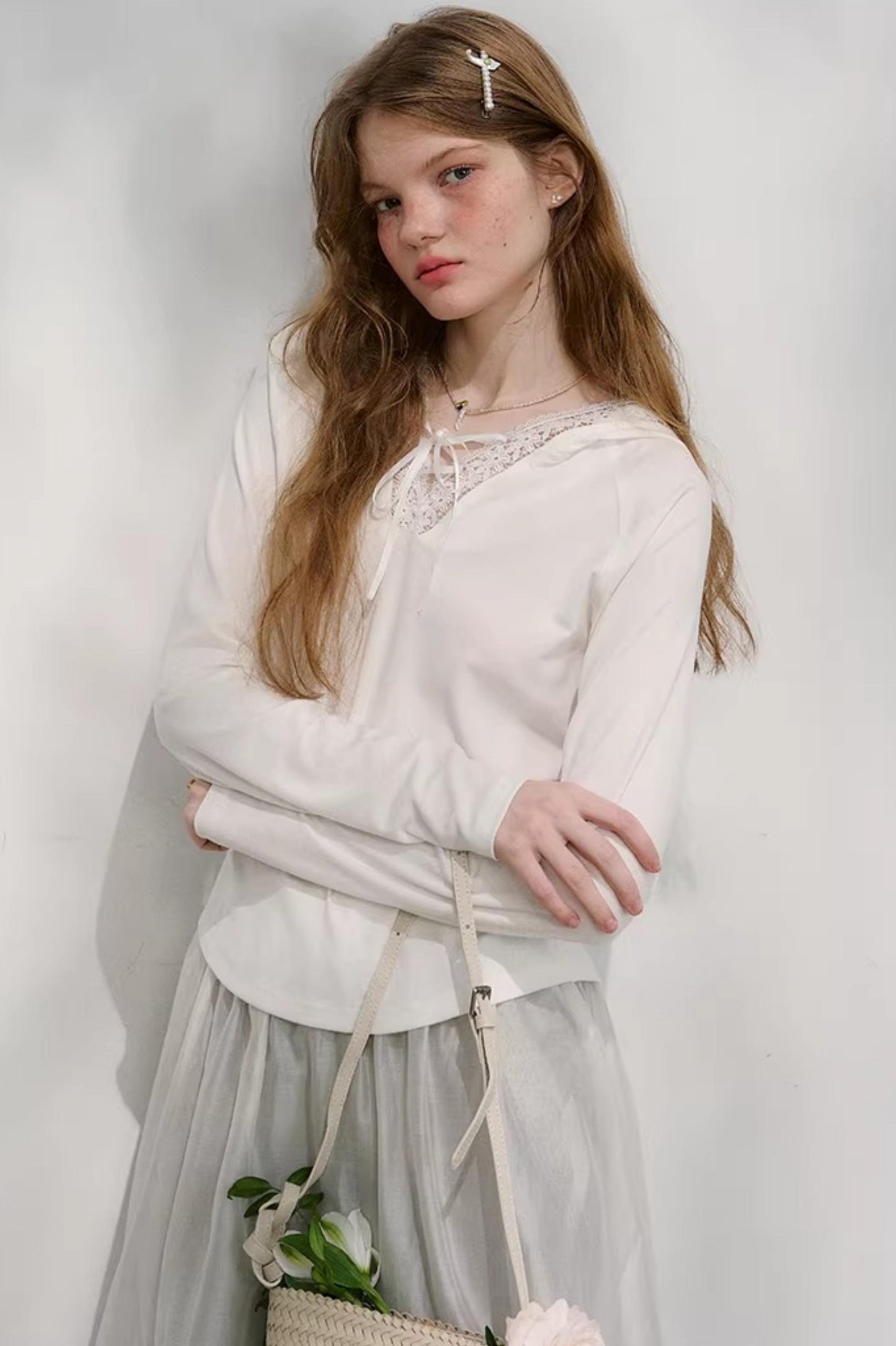 Morning Light Lace Knit Top