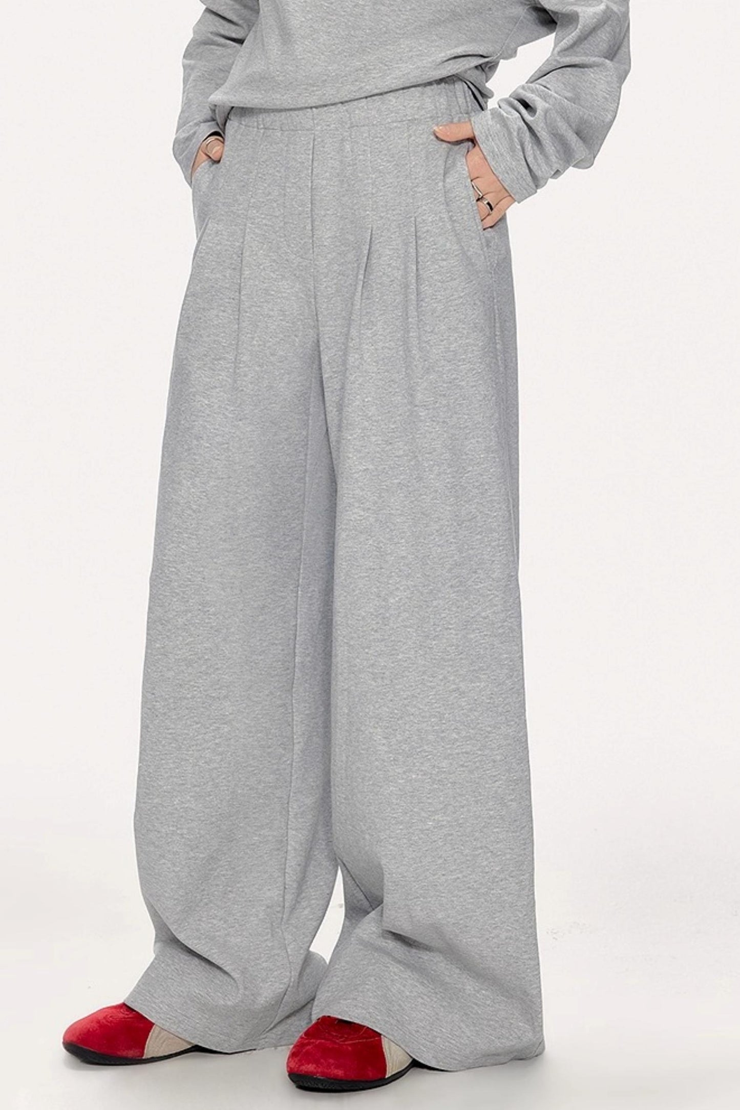 Lazy Shoulder Sweatshirt Set