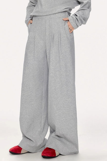 Lazy Shoulder Sweatshirt Set