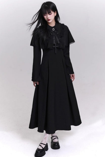 Gothic Black Long Dress