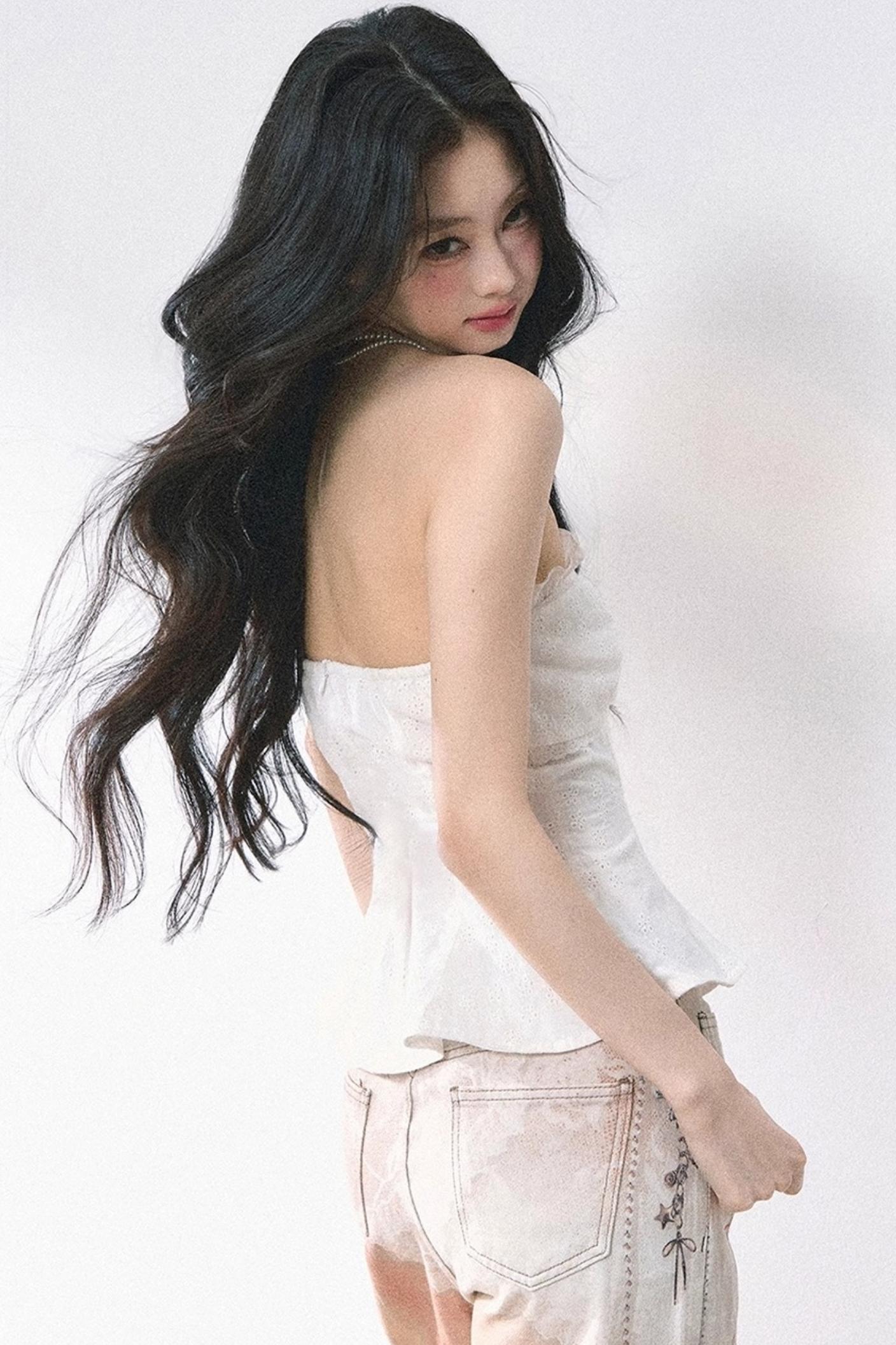 Eucalyptus White One-Shoulder Tank