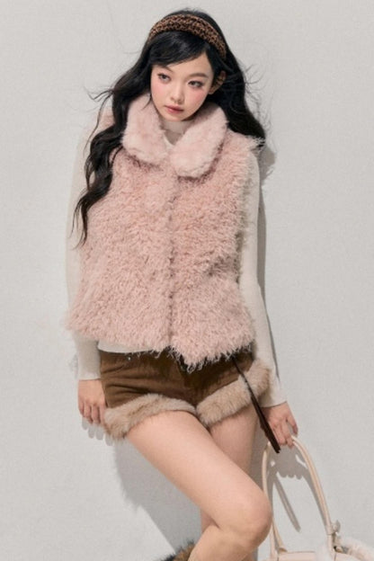 Reversible Faux Fur Vest