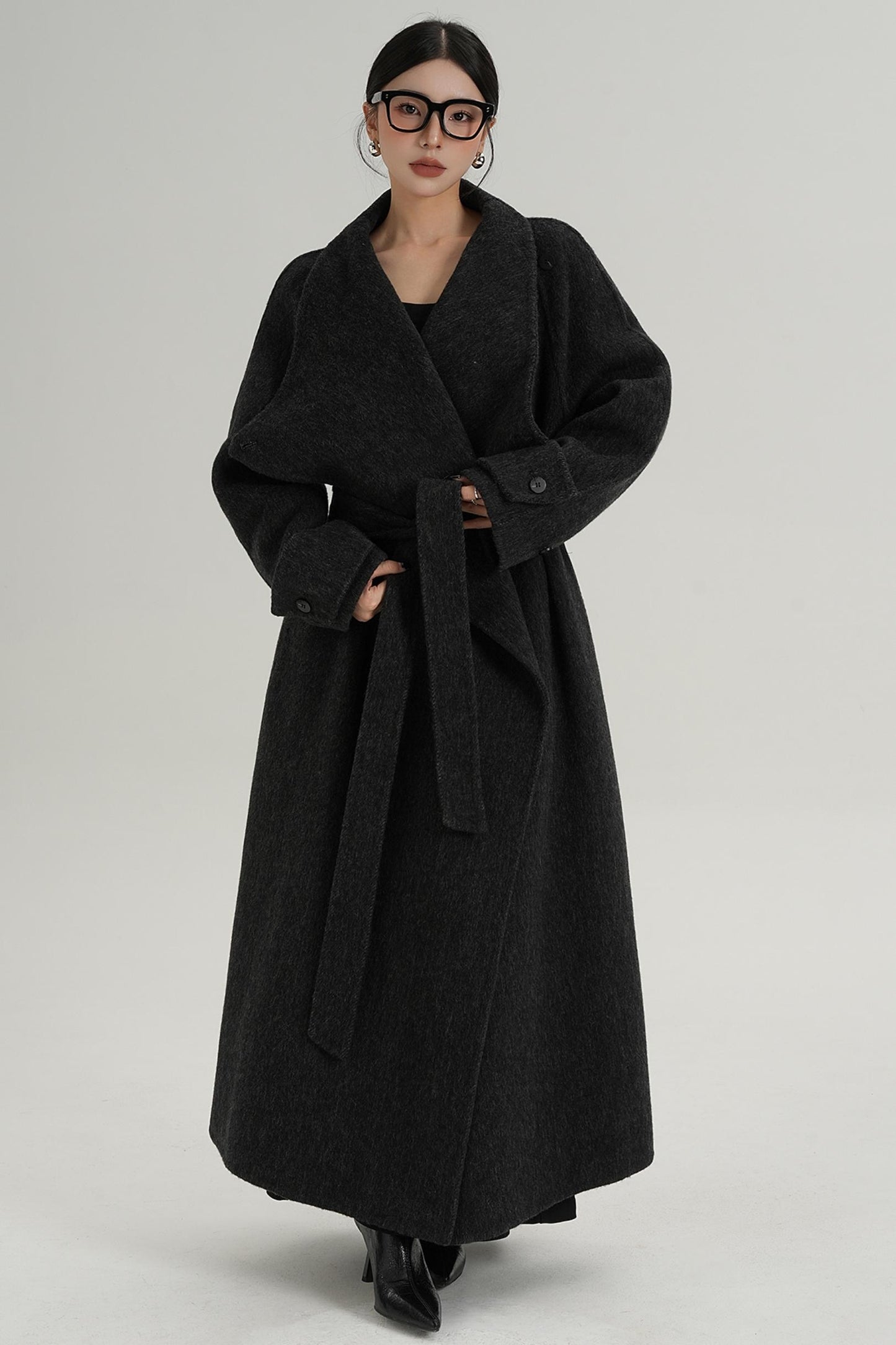 Stand-Up Wool Coat