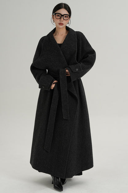 Stand-Up Wool Coat
