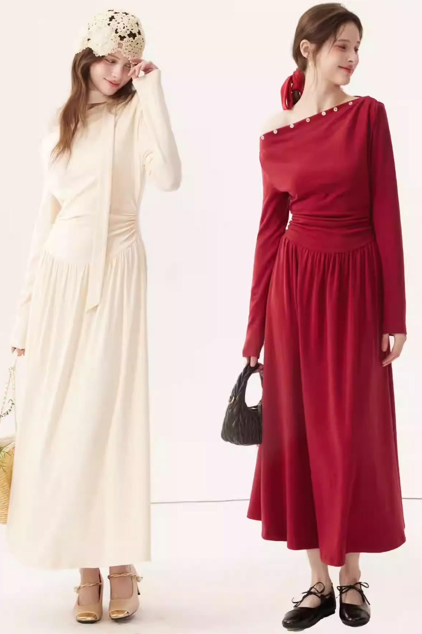 Off-Shoulder Knit Dress