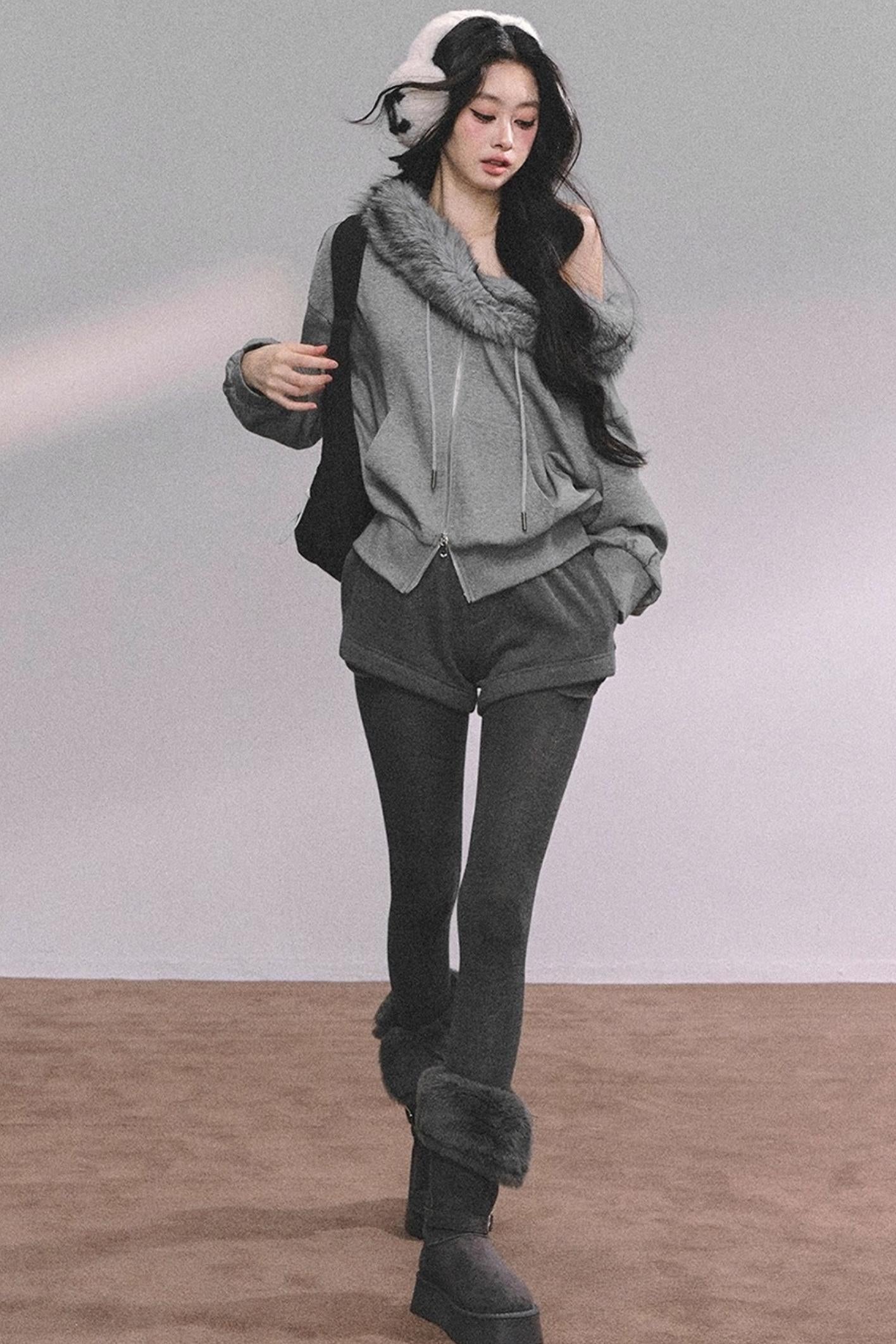 Nordic Winter Top Shorts Two-Piece Set-Up