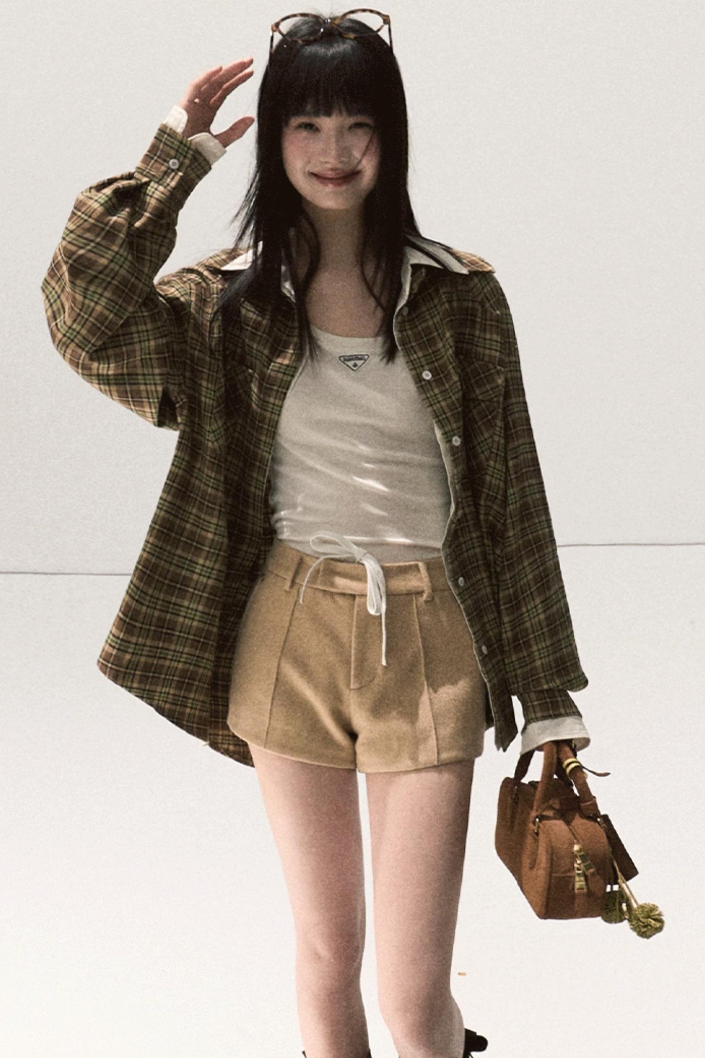 Vintage Striped Texture Layered Shirt