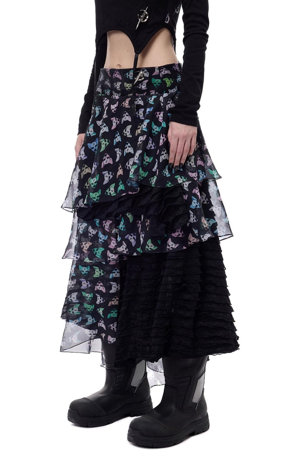 Cat Star Mesh Skirt