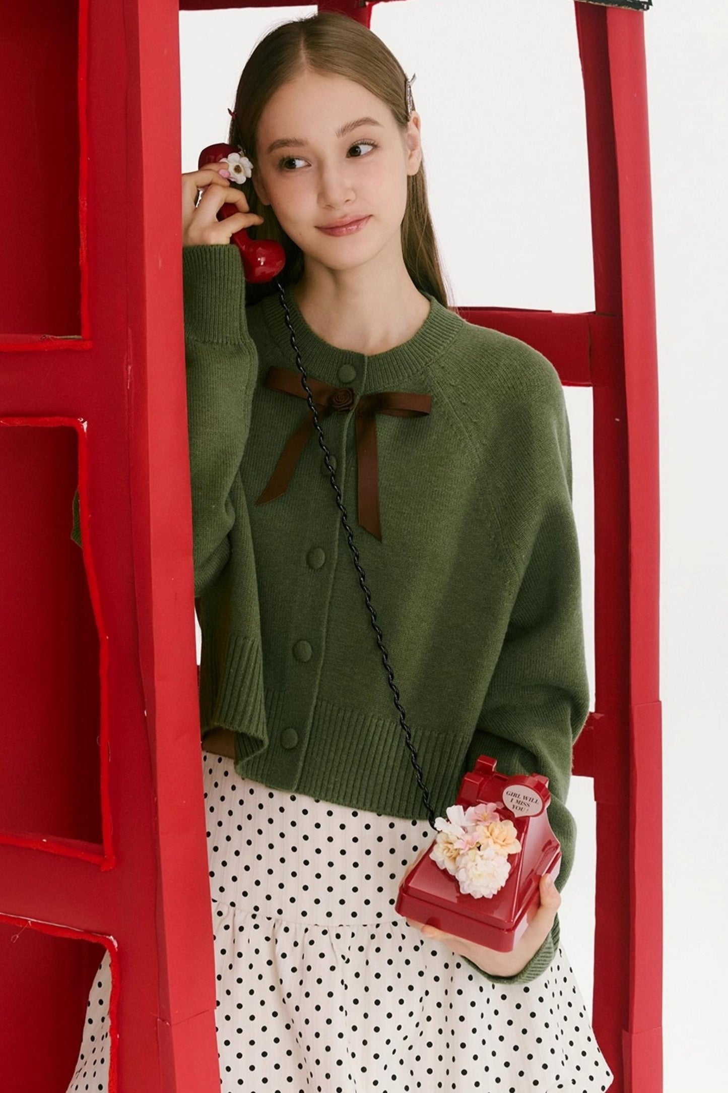 Blueberry Matcha Roll Cardigan