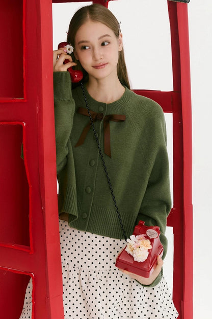 Blueberry Matcha Roll Cardigan