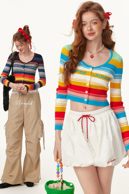 Rainbow Knit Sweater