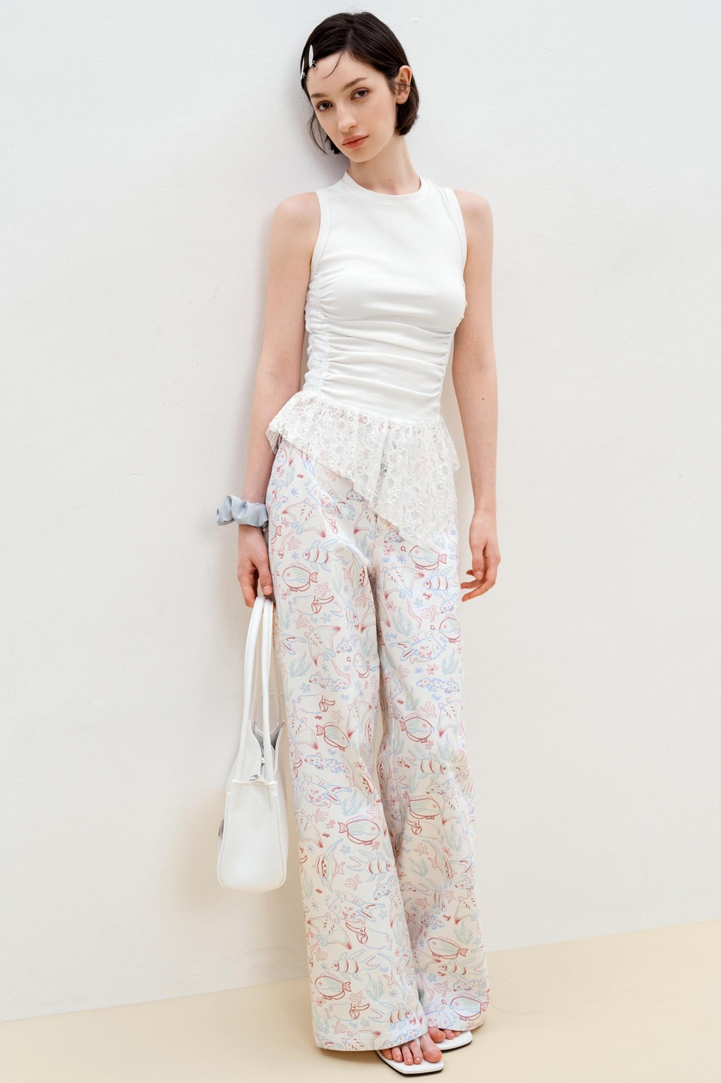 Summer Lace Asymmetrical Vest