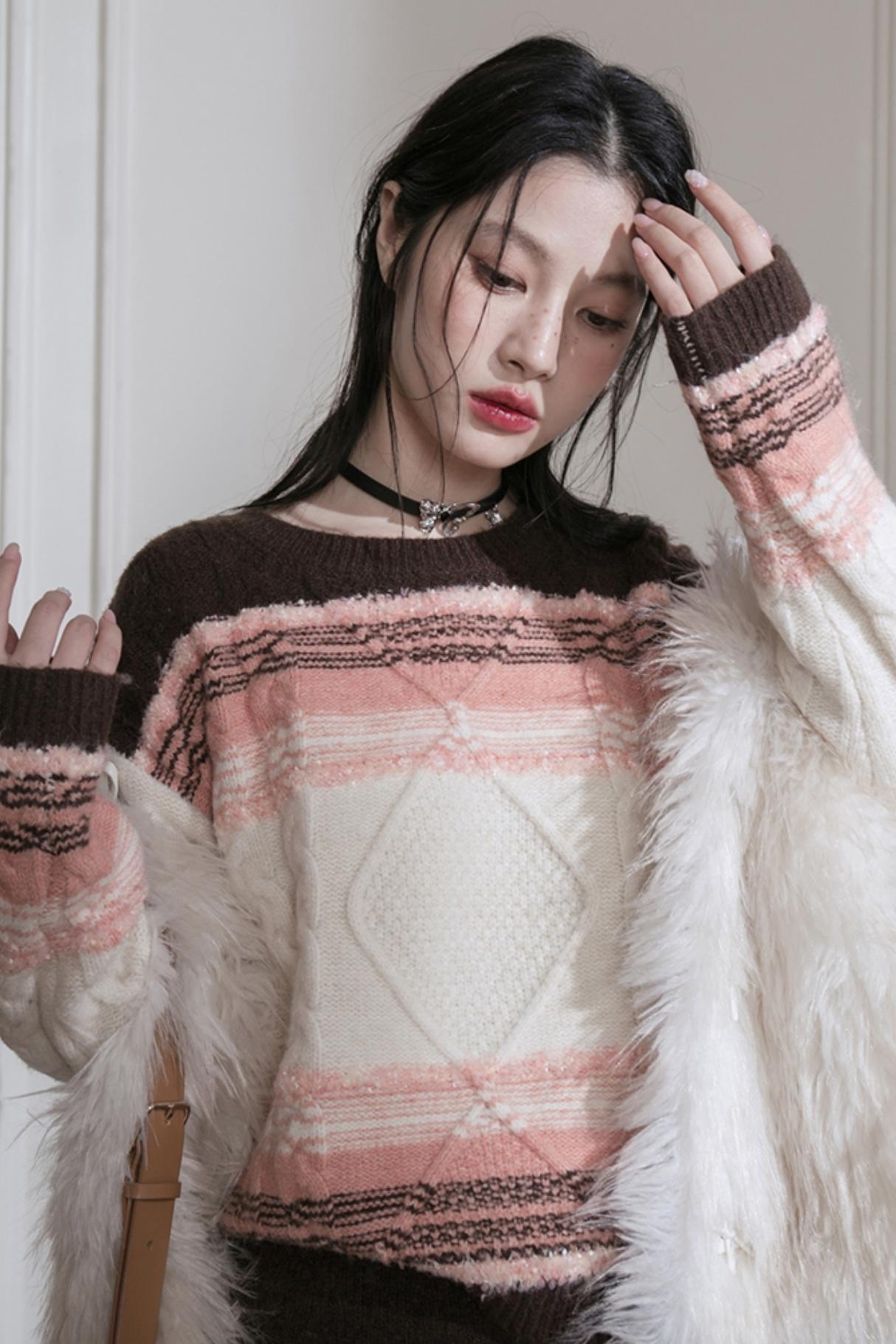 Sunset Gradient Knit Top & Skirt Set