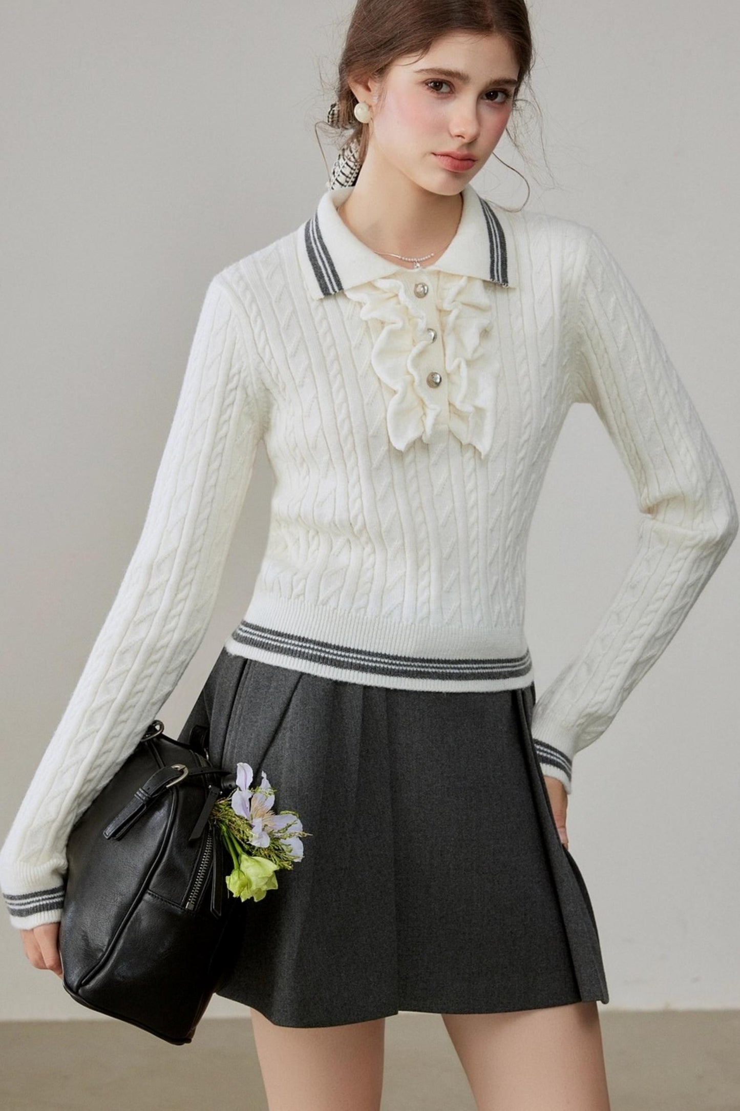 Lapel Winter Sweater