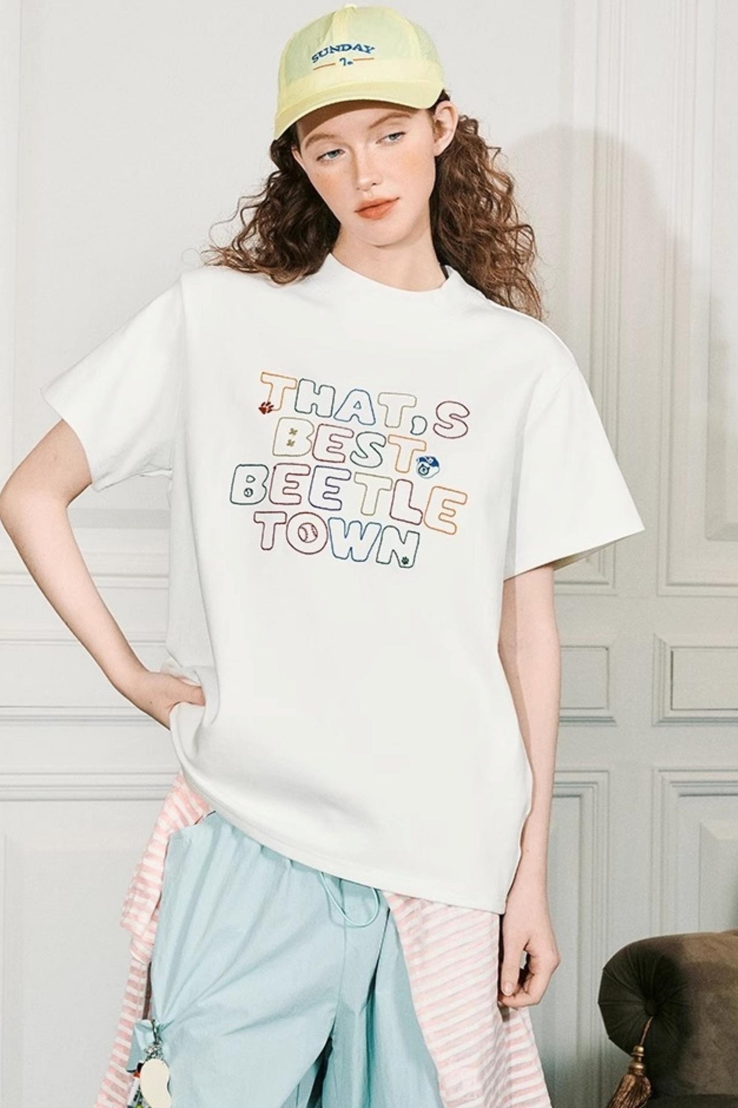 Vibrant High Neck Tee